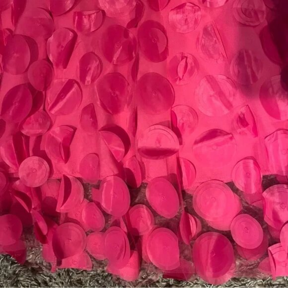 Polka Dot Applique High Waisted Midi Skirt - Picture 8 of 14